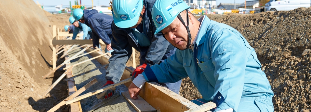 職人集団による自社施工